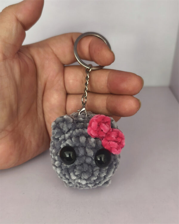 Cute And Minimalist Hamster Crochet Doll Keychain - Image 7