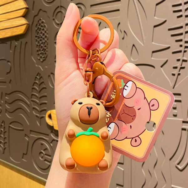 Cute Creative Doll Cartoon Light Pull Keychain - Image 7