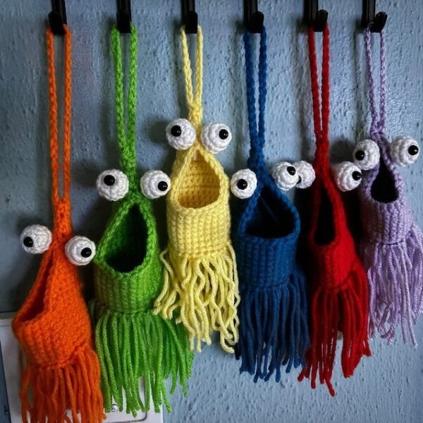 Hand Crochet Wall Storage Bag