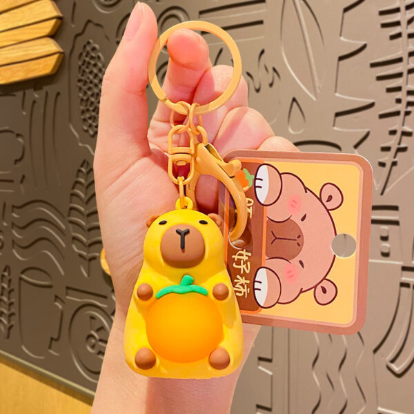 Cute Creative Doll Cartoon Light Pull Keychain - Image 4