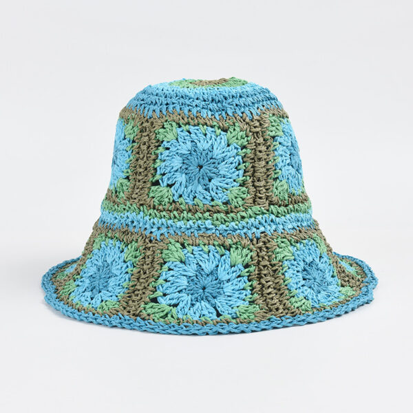 Hat Female Hand Crochet Papyrus Sun Foldable - Image 7