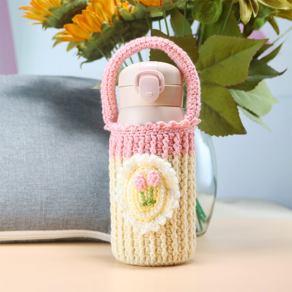 Crochet Wool Woven Insulation Cup Protective Cover - Image 5