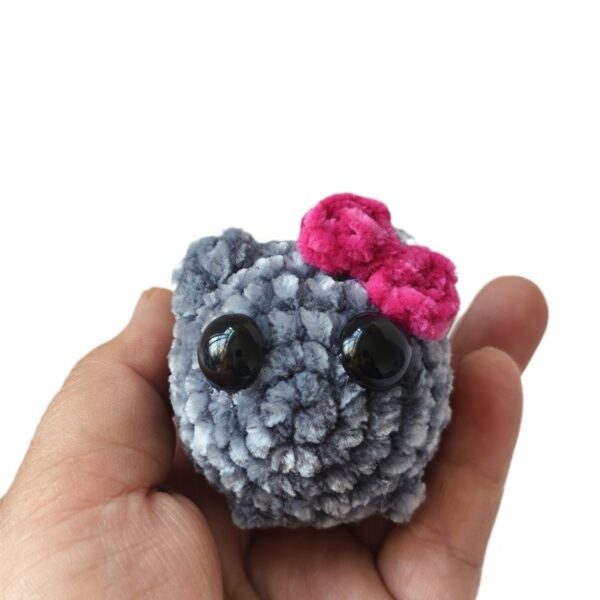 Cute And Minimalist Hamster Crochet Doll Keychain - Image 10