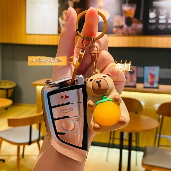 Cute Creative Doll Cartoon Light Pull Keychain - Image 9